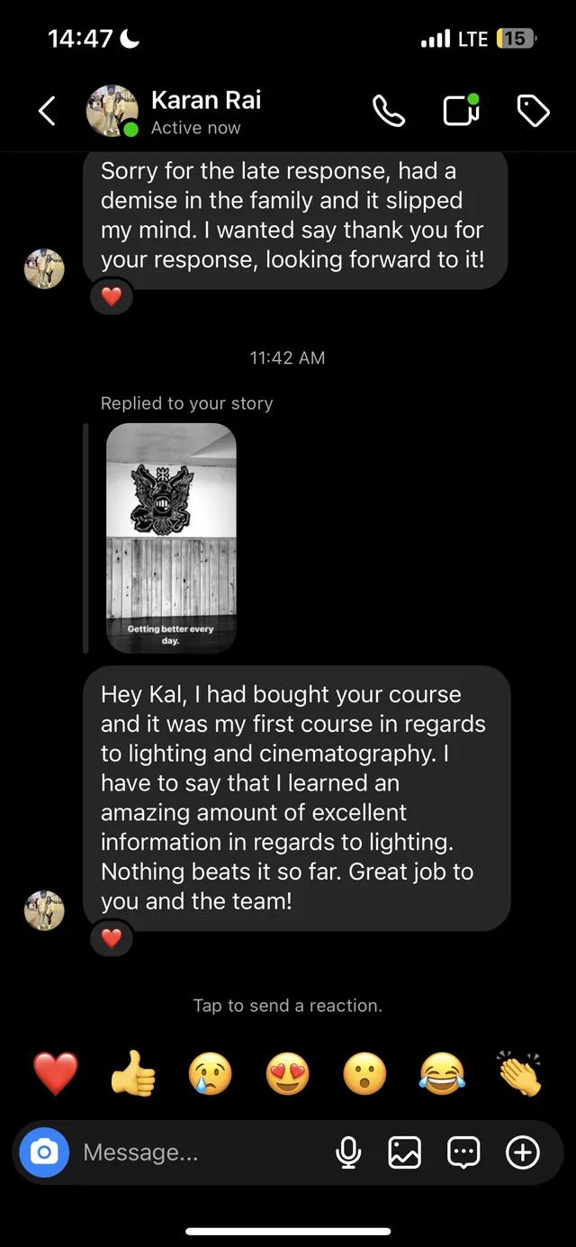 Member message from the coaching community