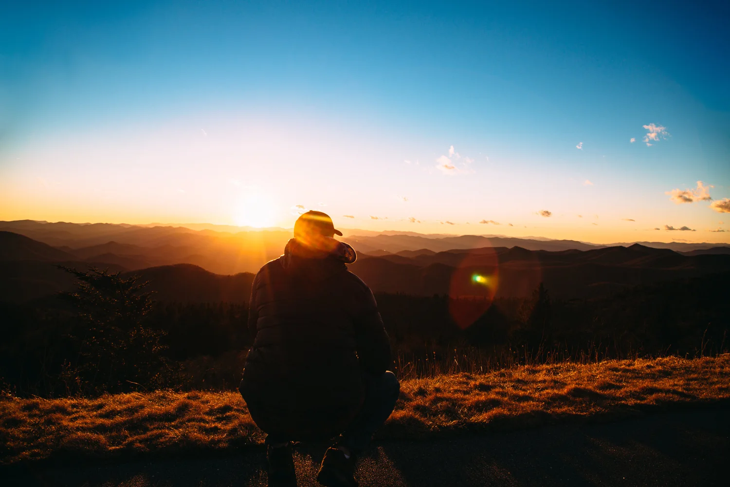 silhouette-in-sunrise