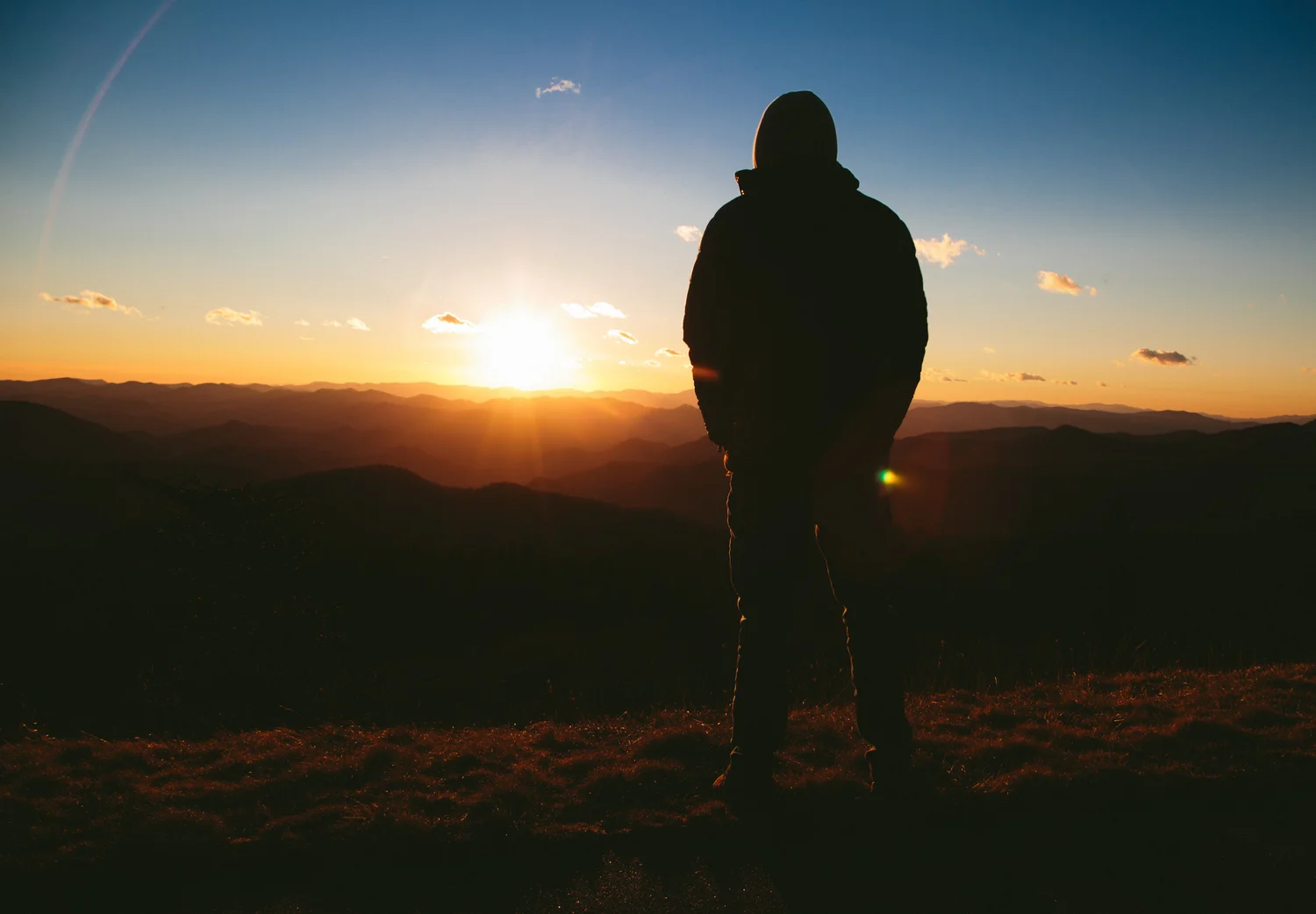 silhouette-in-sunrise